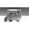 Antonio Lupi - Soffione ad incasso a soffitto in acciaio con possibilità LED - METEO1 : Colore - Bianco, Finitura - inox cromato