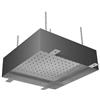 Antonio Lupi - Soffione ad incasso a soffitto in acciaio con possibilità LED - METEO1 : Finitura - inox cromato