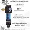 Kinetico B Filtro Autopulente Manuale 90µ 1-1/4" con Manometro