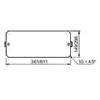 Schneider Druckluft Schneider NSYPMP500DLP Pannello di fondo H150 L500