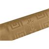 Exacompta Pro Tovaglia R480657I - Tovaglia usa e getta in carta damascata, in rotolo, lunghezza 6 m x larghezza 1,20 m, colore metallizzato oro, carta damascata, motivo universale chic e classico