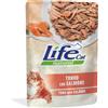 LifeCat Life Cat Natural Bustine 70 gr - Tonno con salmone Cibo umido per gatti