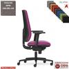 Elleci Office MIRAI Poltrona operativa schienale mov. Up-down syncro antishock traslatore braccioli TESSUTO MINI class 1 IM