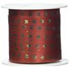 PRÄSENT Nastro per regali, colore rosso, 10 mm, 100 m