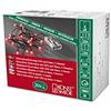 Konstsmide 1491-907 - Luci LED su filo, a batteria, 20 punti luce, timer integrato, colore: verde rosso