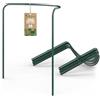 GardenGloss® Supporti per Arbusti (5 Pezzi) - Supporto per Arbusti Mezzo Rotondo - Supporto per Piante in Acciaio - Supporto per Fiori per Ortensie e Rose - Anello per Arbusti (35cm x 40cm)