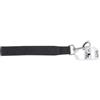CHAPUIS SELLERIE Guinzaglio Corto Cinghia con Manico Comfort in Nylon per Cane Nero Larghezza 25 mm Lunghezza 30 cm