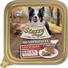 Stuzzy, Monoprotein Grain & Gluten Free, Cibo Umido per Cani Adulti al Gusto Manzo Preparato in Patè - Totale 3,2Kg (32 Vaschette da 100G)