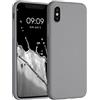 kwmobile Custodia Compatibile con Apple iPhone X Cover - Back Case per Smartphone in Silicone TPU - Protezione Gommata - stone dust
