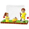 DRW Presepe da calcio squadra gialla in resina da 11 x 8 x 6 cm