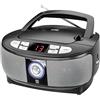 Dual P 49 - 1 Boombox con lettore CD (Radio FM, display a led, Alimentazione Elettrica o batterie)