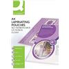 Q-Connect Pouches autoadesive per plastificatrici Q-Connect 2x125 µm finitura lucida A4 Conf. 25 pezzi - KF24056