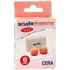Scudo TAPPO AURICOLARE EARPLUG SCUDO IN CERA 6 COPPIE 12 PEZZI ARTICOLO 7EN081