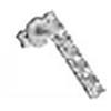 Sanico BJT221 ORECCHINI INLINE ZIRCON STAINLESS STEEL