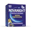 NOVANIGHT Tripla Azione con Melissa e Melatonina per Dormire, Senza Glutine, 60 Compresse