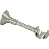 Gardinia Supporto Rustico con Base di Fissaggio per bastoni per Tende Ø 25 mm, 1 Binario, Aperto, Linea Country