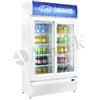 Frigo vetrina Bibite. Lt. 850 - Dim.cm. 122x74,5x199H. - Porte scorrevoli