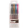 edding 2185 Roller inchiostro gel - oro, argento, bianco, blu metallizzato, rosa metallizzato - custodia da 5 -,7 mm - penna gel per scrivere, disegnare, per mandala, bullet journals - roller gel,