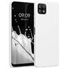 kwmobile Custodia Compatibile con Samsung Galaxy A22 5G Cover - Back Case per Smartphone in Silicone TPU - Protezione Gommata - bianco matt