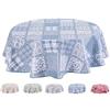 Home Direct Tovaglia in tela cerata plastificata rotonda 140cm Blu grigio