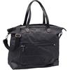 Pride and Soul 47307 Shopper ALL NIGHT, borsa da donna con manico e tracolla, borsa a tracolla in tela in pelle mix borsa da donna per uso quotidiano, borsa da trasporto nera, ca. 44 x 46 x 21 cm,