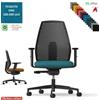 Elleci Office PIPER Poltroncina operativa schienale regolabile mov. sincro autopesante antishock base e cover neri ONE class 1 IM