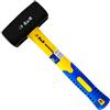 S&R Mazzetta da Muratore Peso Testina 2000 G - Acciaio Forgiato C50. Manico in Fibra di Vetro con Rivestimento PVC Antivibrazione