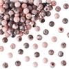 OLYCRAFT 116 ~ 120 perle di zebra rosa naturale da 6 mm, perline di giada a righe, rotonde, pietre preziose naturali, perle energetiche, per bracciali, collane, gioielli