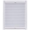 sunlines SunL Ines Plissettato Made in Germany, Luce del Giorno, echtc Rush Klemmfix Schiene, 120 X 150, Tessuto, Bianco, 120 x 2.3 x 150 cm