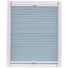sunlines SunL Ines Plissettata Made in Germany, Oscurante, Klemmfix, Blu Grigio, Bianco Schiene, 70 X 150, Tessuto, Blu, 70 x 2.3 x 150 cm