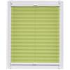 sunlines SunL Ines Plissettato Made in Germany, Luce del Giorno, echtc Rush Klemmfix, Bianco Schiene, 80 X 150, Tessuto, Verde, 80 x 2.3 x 150 cm