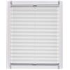 sunlines SunL Ines Plissettato Made in Germany, Luce del Giorno, Crepes Uni Klemmfix, Argento Grigio Schiene, 120 X 150, Tessuto, Bianco, 120 x 2.3 x 150 cm