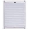 sunlines SunL Ines Plissettata Made in Germany, Oscurante, Klemmfix Argento Grigio Schiene, 70 X 150, Tessuto, Bianco, 70 x 2.3 x 150 cm