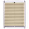 sunlines SunL Ines Plissettato Made in Germany, Luce del Giorno, Crepes Uni Klemmfix, Argento Grigio Schiene, 105 X 150, Tessuto, Sabbia, 105 x 2.3 x 150 cm