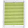 sunlines SunL Ines Plissettato Made in Germany, Luce del Giorno, Crepes Uni Klemmfix, Bianco Schiene, 60 X 150, Tessuto, Verde, 60 x 2.3 x 150 cm