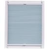 sunlines SunL Ines Plissettata Made in Germany, Luce del Giorno, Klemmfix Bianco Schiene, 120 X 150, Tessuto, Blu, 120 x 2.3 x 150 cm