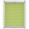 sunlines SunL Ines Plissettato Made in Germany, Luce del Giorno, Crepes Uni Klemmfix, Argento Grigio Schiene, 55 X 150, Tessuto, Verde, 55 x 2.3 x 150 cm