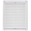 sunlines SunL Ines Plissettato Persiane Made in Germany, Luce del Giorno, Crepes Uni Klemmfix Schiene, 120 X 150, Tessuto, Bianco, 120 x 2.3 x 150 cm