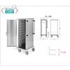 Carrello Armadiato Neutro per 10 vassoi o teglie Euro-Norm 1 1 con passo a L 11 cm, dimensioni mm 520x650x1420h