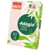 INTERNATIONAL PAPER Carta colorata A3 Sylvamo Rey Adagio 160 g/m² rosa 07 - Risma da 250 fogli - ADAGI160X485