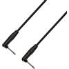 Adam Hall Cables 4 STAR IRR 0090 - Cavo strumenti REAN jack angolare mono da 6,3 mm a jack angolare mono da 6,3 mm 0,9 m