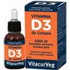 PHARMALIFE RESEARCH Srl Vitacurveg Vitamina D3 30 ml - Integratore Alimentare Senza Lattosio e Glutine