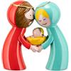 Alessi AGJ01S2 Happy Eternity Baby Due Statuine in Porcellana Decorate a Mano, Multicolore