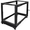 StarTech.com Server Rack 12U 19 a 4 Montanti a Telaio Aperto - Armadio Rack di Rete con Ruote, Piedini di livellamento/Montaggio a pavimento, Rack dati per Apparecchiature AV/Dati/IT (4POSTRACK12U)