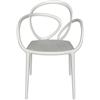 QEEBOO set da 2 sedie LOOP CHAIR senza cuscino - 30001WH