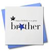 Claire Giles Hearts and Stars-Biglietto di auguri Happy Birthday Brother