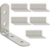 OMIDEAS 50 x Staffe Angolari (30 x 30 x 16) Squadrette Angolari Metallo 90 Gradi Supporti Angolo Retto Staffe in Acciaio Mensola di Legno Tavolo Sedia