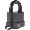 Yale Lucchetto di alta sicurezza resistente agli agenti atmosferici Y220B/61/123/1 corpo 60mm, arco in acciaio indurito, 3 chiavi