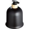 Opportunity 26b1507010070 Ebonite Dispenser Sapone plastica/Legno Nero 10 x 10 x 16 cm