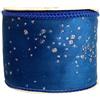 Nastro in Velluto Blu con Glitter